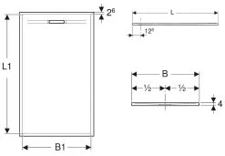 Geberit Sestra - Douchebak 1000x800 Mm, Wit 550.252.00.2 -BadderenMetVoordeel 67bb7b77e882052096b3ed41