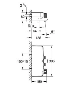 Grohe Grohtherm SmartControl - Thermostatische Opbouw Badmengkraan, Chroom 34718000 -BadderenMetVoordeel 685e7dceea3480f3026c710e