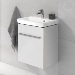 Villeroy & Boch Avento - Wastafelkast, 430x514x352 Mm, 1 Deur, Crystal White A88701B4 -BadderenMetVoordeel 6b3e350529b533710f8d1ec7
