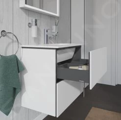 Duravit L-Cube - Wastafelonderkast Compact, 550x620x391 Mm, 2 Laden, Glanzend Wit LC625602222 -BadderenMetVoordeel 6b990988ecdb9ea05d551697