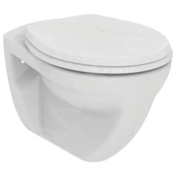 Ideal Standard Eurovit - Hangend Toilet, Vlakspoel, Wit V340301 -BadderenMetVoordeel 6be27235cd72660d584c0643