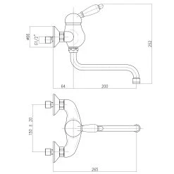 Sapho Kirké Black - Wastafelkraan, Brons KI15NB -BadderenMetVoordeel 6bfc41d2332c663525b483cf