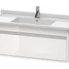 Duravit Ketho - Wastafelonderkast 410x1000x455 Mm, 1 Lade, Glanzend Wit KT666502222 -BadderenMetVoordeel 6d47978003c4b0f9555f417a