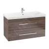 Villeroy & Boch Avento - Wastafelkast, 980x514x452 Mm, 2 Laden, Arizona Oak A89200VH -BadderenMetVoordeel 7118dc1081db381413463d70