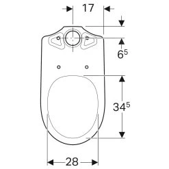Geberit Selnova - Staande Toiletpot, Afval Achteraan, 670x360 Mm, Wit 500.282.01.1 -BadderenMetVoordeel 741151cc4b86530824bb0e4f