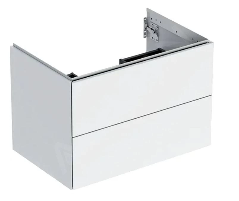 Geberit ONE - Wastafelonderkast 74x50x47 Cm, 2 Laden, Glanzend Wit 505.262.00.1