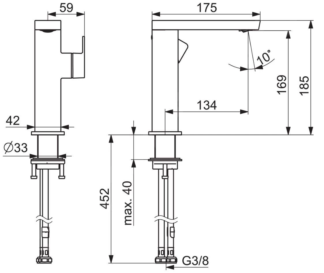 Hansa Stela - Wastafelkraan Met Draaibare Uitloop, Chroom 57142273 4 Hansa Stela - Wastafelkraan Met Draaibare Uitloop, Chroom 57142273 - Afbeelding 2
