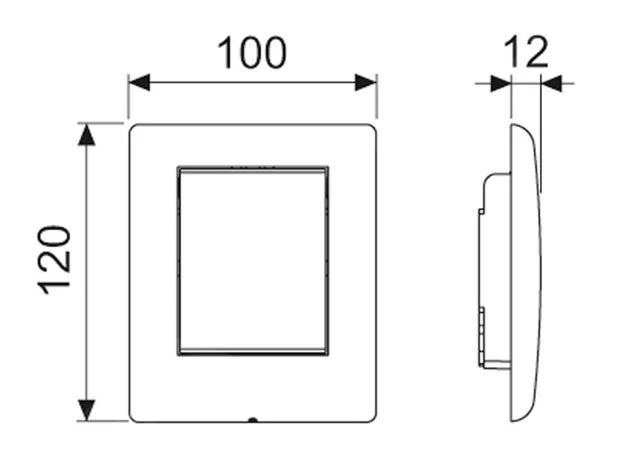 Tece TECEplanus - Urinoir Bedieningsplaat, Glanzend Chroom 9242311 4 Tece TECEplanus - Urinoir Bedieningsplaat, Glanzend Chroom 9242311 - Afbeelding 2