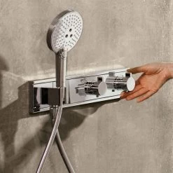 Hansgrohe RainSelect - Afbouwdeel Voor Thermostatische Douchekraan Voor 2 Functies, Wit/chroom 15355400 -BadderenMetVoordeel 7f403dfb150cf4cc44c254d2
