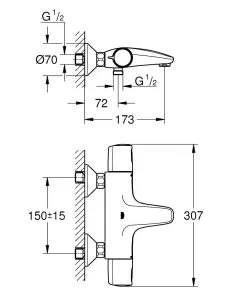 Grohe Precision Trend - Thermostatische Badkraan, Chroom 34227002 9 Grohe Precision Trend - Thermostatische Badkraan, Chroom 34227002 -BadderenMetVoordeel 7fc67361d9ab202a93214bde