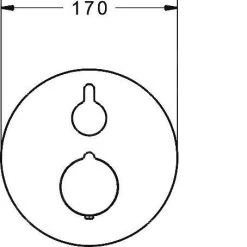 Hansa Home - Thermostatische Douchekraan Inbouw, Chroom 88619045 -BadderenMetVoordeel 80341e308950a94931acade5