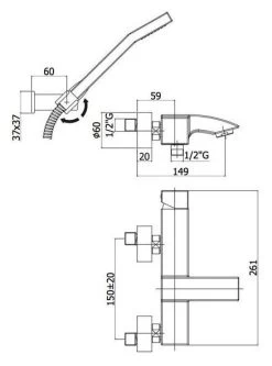 Paffoni Level - Badkraan Met Accessoires, Rvs LEA023ST -BadderenMetVoordeel 82a674f82afb36b25c7765e5