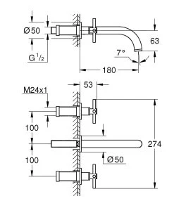 Grohe Atrio - Inbouw Wastafelkraan, 3-gats Installatie, Geborsteld Hard Graphite 20164AL3 6 Grohe Atrio - Inbouw Wastafelkraan, 3-gats Installatie, Geborsteld Hard Graphite 20164AL3 -BadderenMetVoordeel 891f1fac8786a8581fe73919