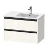 Duravit Ketho.2 - Wastafelonderkast 549x810x480 Mm, 2 Laden, Glanzend Wit K25268022220000 -BadderenMetVoordeel 89855f136bb5a1a890c04fcf