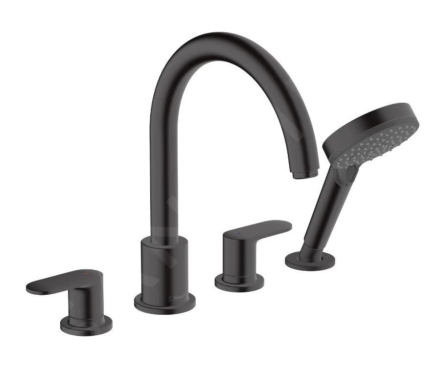 Hansgrohe Vernis Blend - Badrandkraan, 4-gats, Mat Zwart 71456670 3 Hansgrohe Vernis Blend - Badrandkraan, 4-gats, Mat Zwart 71456670