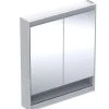 Geberit ONE - Spiegelkast Met LED-verlichting, 750x900x150 Mm, 2 Deuren, Met Nis, Wit 505.832.00.2 2 Geberit ONE - Spiegelkast Met LED-verlichting, 750x900x150 Mm, 2 Deuren, Met Nis, Wit 505.832.00.2 -BadderenMetVoordeel 908b9d8a70d1c7923d9e6d83 1