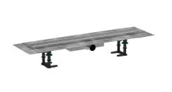 Hansgrohe RainDrain Compact - Douchegoot 70 Cm, Met Rooster, Geborsteld Roestvrij Staal 56164800