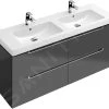 Villeroy & Boch Subway 2.0 - Wastafelkast, 1287x520x449 Mm, Glossy Grey A69900FP -BadderenMetVoordeel 93eba7ece8ba0c09f8baa583
