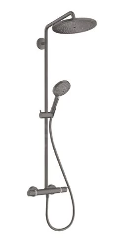 Hansgrohe Croma Select S - Doucheset Showerpipe 280 Met Thermostaat, EcoSmart, Geborsteld Zwart Chroom 26891340