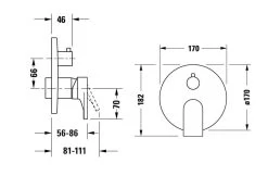 Duravit Tulum - Inbouw Badkraan, Mat Zwart TU5210012046 -BadderenMetVoordeel 95e6c2f7e7e893aa81a20b67