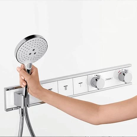 Hansgrohe RainSelect - Afbouwdeel Voor Thermostatische Douchekraan Voor 4 Functies, Zwart/chroom 15357600 5 Hansgrohe RainSelect - Afbouwdeel Voor Thermostatische Douchekraan Voor 4 Functies, Zwart/chroom 15357600 - Afbeelding 3