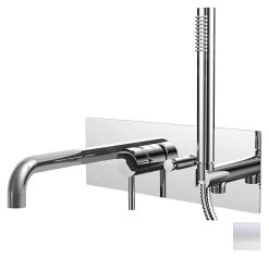 Paffoni Light - Inbouw Badkraan, Met Accessoires En Inbouwdeel, Wit Mat LIG001BO