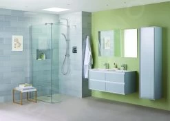 Ideal Standard Connect Air - Hoge Kast 400x300x1600 Mm, Glanzend Lichtgrijs/wit Mat E0832EQ -BadderenMetVoordeel 9876ce678909eb184f6662f9