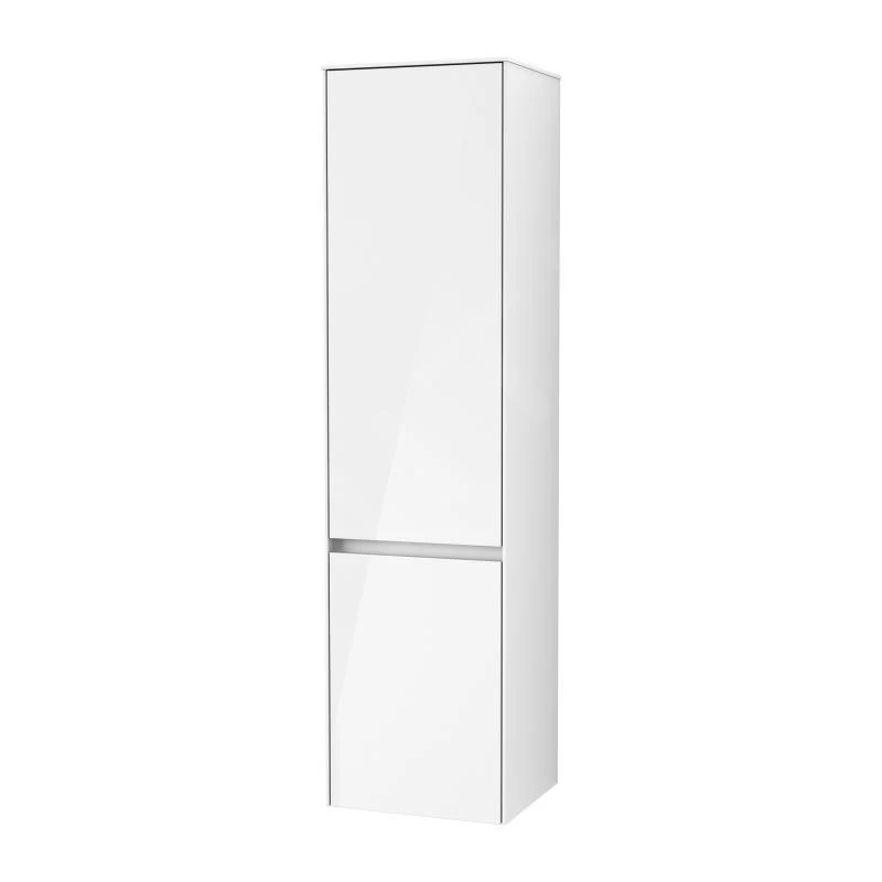 Villeroy & Boch Collaro - Hoge Badkamerkast, 404x1538x349 Mm, 2 Deuren, Scharnieren Links, Glossy White C03300DH 3 Villeroy & Boch Collaro - Hoge Badkamerkast, 404x1538x349 Mm, 2 Deuren, Scharnieren Links, Glossy White C03300DH