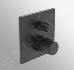 Ideal Standard CeraTherm - Inbouw Thermostatische Badkraan, Zwart A7522XG -BadderenMetVoordeel 9c10e243605fa90ab996f019