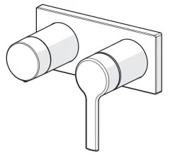 Hansa Ronda - Inbouwkraan Voor 2 Uitgangen, Chroom 44599583 8 Hansa Ronda - Inbouwkraan Voor 2 Uitgangen, Chroom 44599583 -BadderenMetVoordeel 9e15c8f84a9c522b3c17605f
