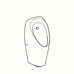 Geberit Urinoirs - Urinoir Tamina, Voor Geïntegreerd Besturing, Netvoeding, Wit 116.142.00.1 -BadderenMetVoordeel 9e20015aaff4575016c08232