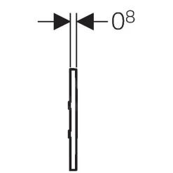 Geberit Spoelsystemen - Urinoirstuursysteem Met Elektronische Spoelactivering Type 30, Netvoeding, Glanzend Chroom 116.027.KH.1 -BadderenMetVoordeel 9f5fcac8ad00e1badc563003