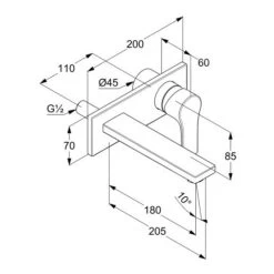 Kludi Zenta SL - 2-gats Inbouw Wastafelkraan, Chroom 482470565 -BadderenMetVoordeel a046a348f035a2984d101d69