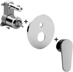 Paffoni Green - Inbouwkraan Voor 2 Uitgangen, Chroom GRBOX015CR