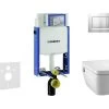 Geberit Kombifix - Inbouwreservoir Voor Hangend Toilet Met SIGMA30 Bedieningsknop, Mat Chroom/chroom + Tece One - Hangend Douche-wc En Wc-bril, Rimless, SoftClose 110.302.00.5 NT7 -BadderenMetVoordeel a8e280b718189701b9a7d921