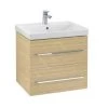 Villeroy & Boch Avento - Wastafelonderkast, 580x514x452 Mm, 2 Lades, Oak Kansas A88900RH