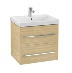 Villeroy & Boch Avento - Wastafelonderkast, 580x514x452 Mm, 2 Lades, Oak Kansas A88900RH