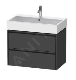 Duravit Ketho.2 - Wastafelkast 549x784x460 Mm, 2 Laden, Grafiet Mat K25277049490000