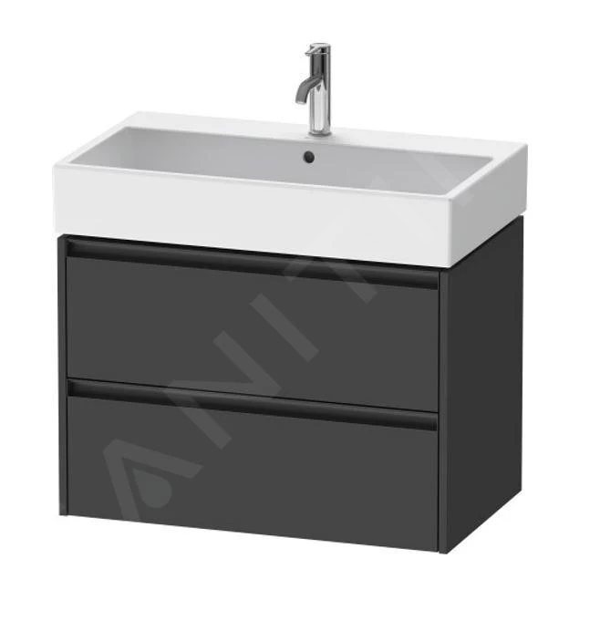 Duravit Ketho.2 - Wastafelkast 549x784x460 Mm, 2 Laden, Grafiet Mat K25277049490000 3 Duravit Ketho.2 - Wastafelkast 549x784x460 Mm, 2 Laden, Grafiet Mat K25277049490000
