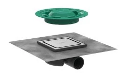 Hansgrohe RainDrain Spot - Doucheput Met Rooster 150x150 Mm, Geborsteld Rvs 56055800