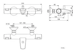 Ideal Standard CeraTherm - Bad/douchethermostaat, Chroom A7206AA -BadderenMetVoordeel b40eab8ab1af70ae802cd926