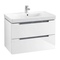 Villeroy & Boch Subway 2.0 - Wastafelkast, 787x520x449 Mm, 2 Laden, Glossy White A69600DH