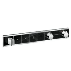 Hansgrohe RainSelect - Afbouwdeel Voor Thermostatische Douchekraan Voor 4 Functies, Zwart/chroom 15357600