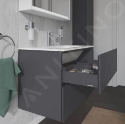 Duravit L-Cube - Wastafelonderkast 550x820x481 Mm, 2 Laden, Grafiet Mat LC624104949 -BadderenMetVoordeel bd6d49d013ada233d4fe6ef3