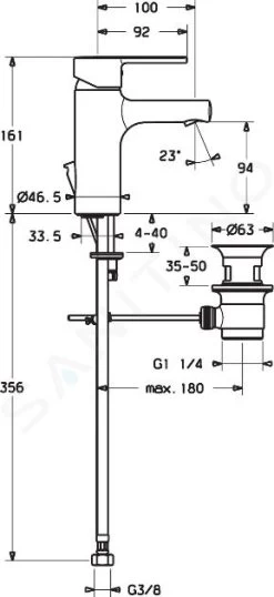 Hansa Ronda - Wastafelkraan Met Afvoergarnituur, Chroom 03092273 -BadderenMetVoordeel c25d230d54f06d3eb819fd61
