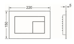 Tece TECEvelvet - Bedieningsplaat, Beschermlaag Tegen Vingerafdrukken, Antraciet 9240731 -BadderenMetVoordeel c370055a5f7c466943093e87
