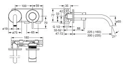 Hansa Public - Inbouw Wastafelkraan, 2-gats, Mat Zwart 5793217133 -BadderenMetVoordeel c3facc7e5b79162574b0ea79