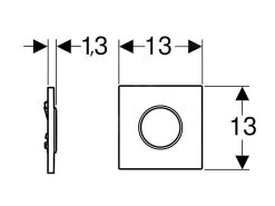 Geberit Spoelsystemen - Urinoirstuursysteem Met Pneumatische Spoelactivering, Bedieningsplaat Type 10, Wit/chroom 116.015.KJ.1 -BadderenMetVoordeel c63a42d1a14bdd313f61e959