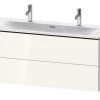 Duravit L-Cube - Wastafelonderkast 550x1220x481 Mm, 2 Laden, Glanzend Wit LC630902222 -BadderenMetVoordeel c6d1182bab938ecd3109261a