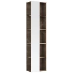 Geberit Citterio - Hoge Open Kast Met Spiegel 1600x400 Mm, Eik Grijsbruin 500.569.JJ.1